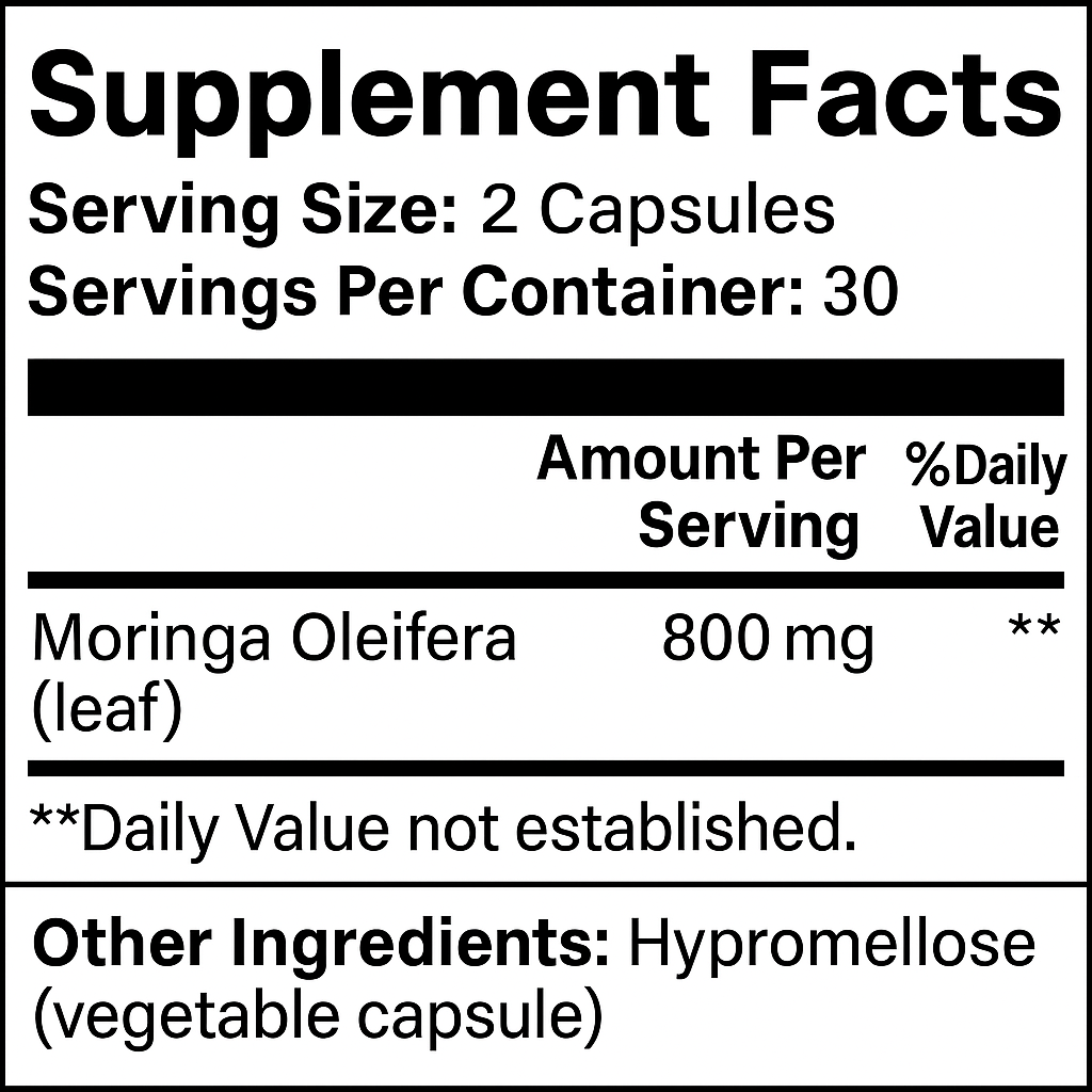 HerbHub™ Pure Moringa Capsules